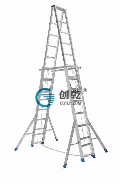 【深圳】客戶購買8米伸縮梯，加厚人字